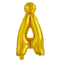 Folieballon  - Guld 40 cm. 1 stk. Å